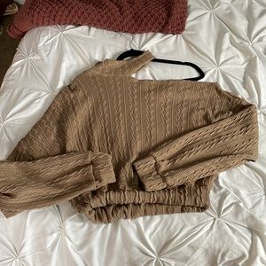 Brown sweater